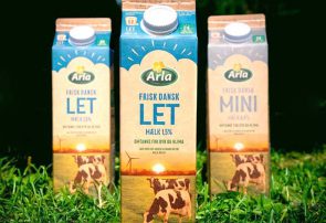 محصول جدید Arla Foods پاکت‌های فیبری برای جعبه‌های شیر