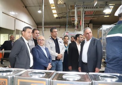 بازدید مدیران گروه توسعه ملی و توسعه صنایع بهشهر، از خطوط تولید روغن در شرکت مارگارین