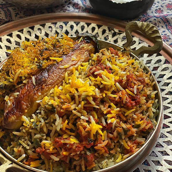 طرز تهیه سبزی پلو دامغانی